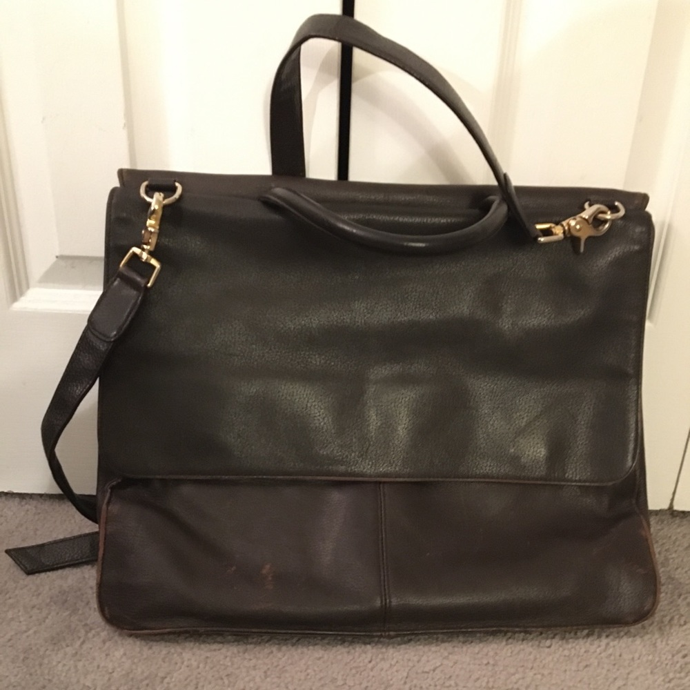Valerie Stevens Brown Leather Women’s Briefcase